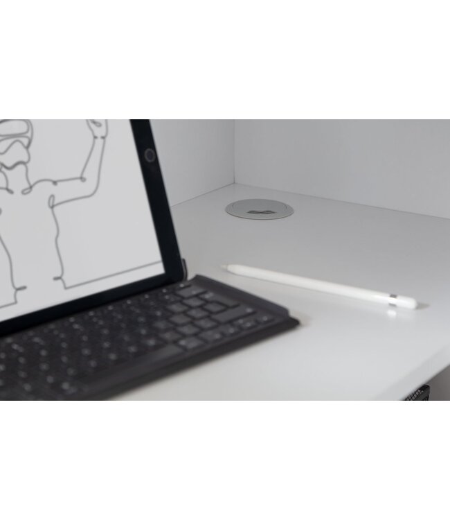 Julian Bowen Nebula Gaming Bed with Desk - White