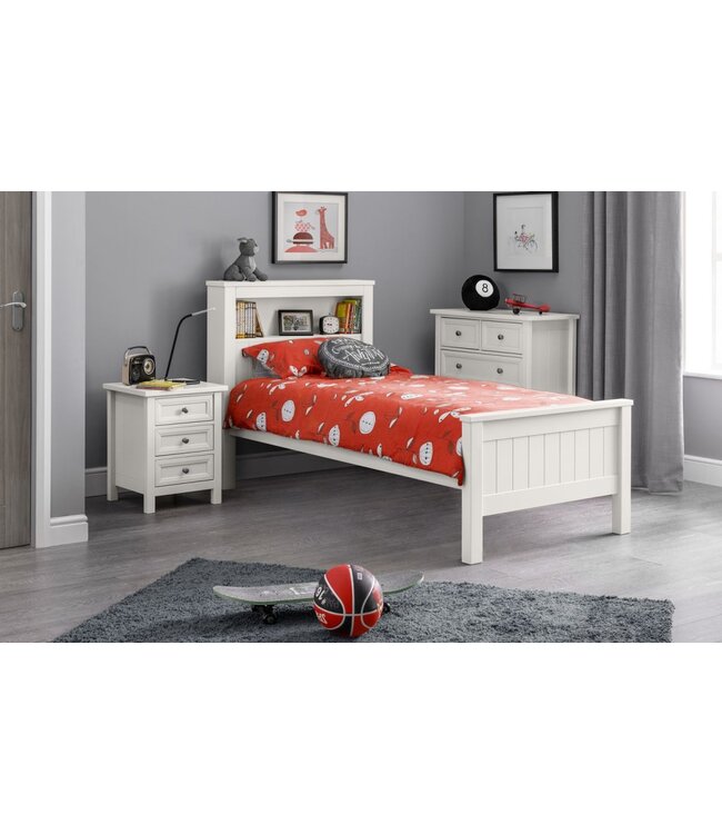 Julian Bowen Maine Bookcase Bed - White