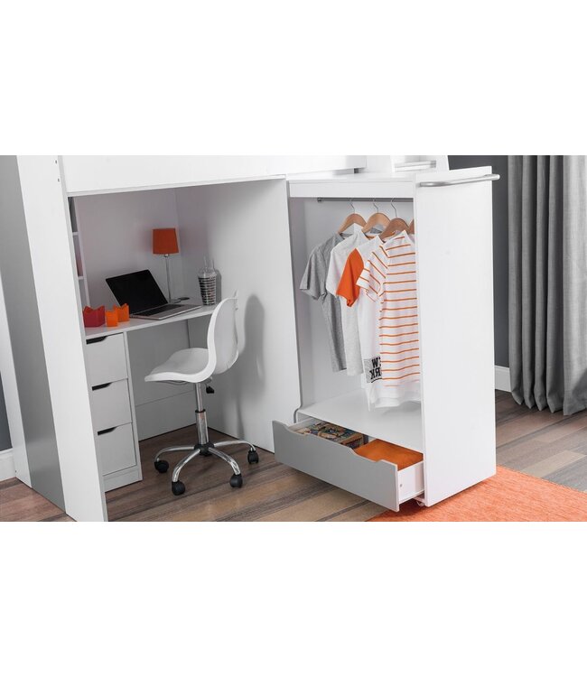 Julian Bowen Pegasus White High Sleeper