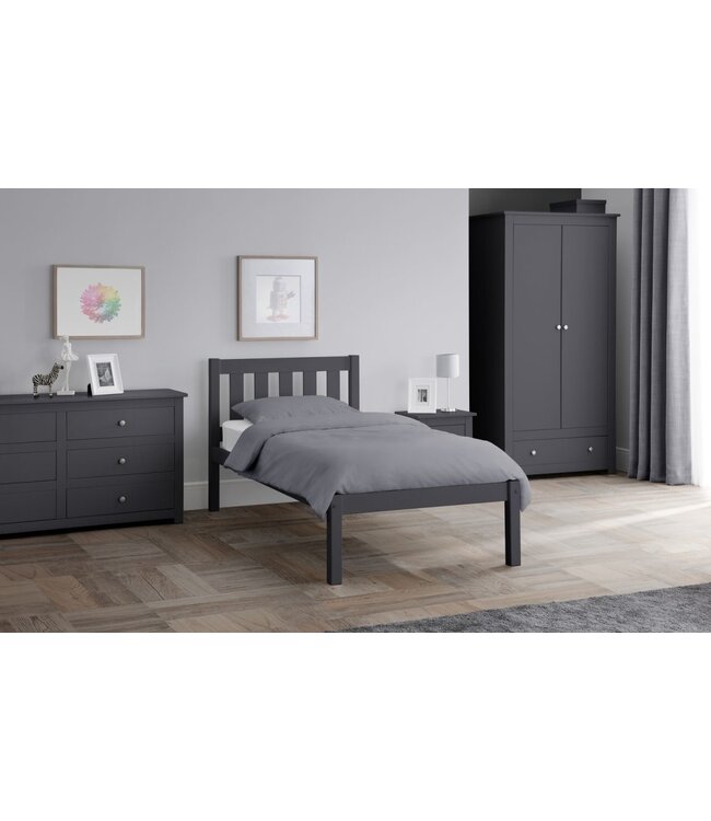 Julian Bowen Luna Single Bed - Anthracite