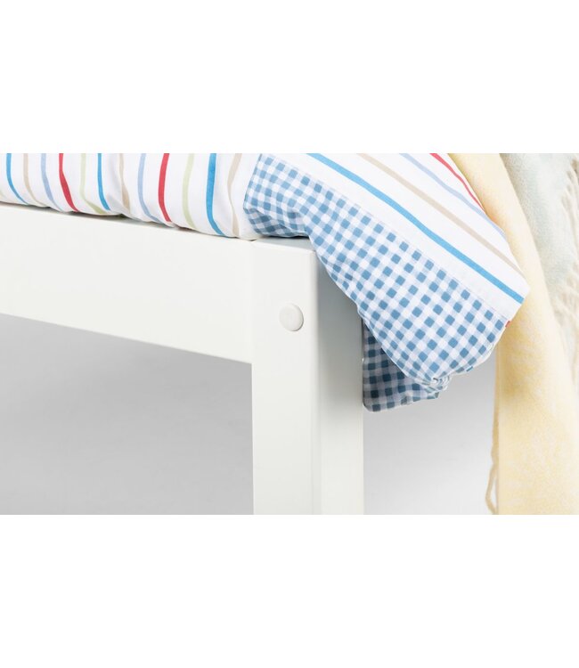 Julian Bowen Luna Single Bed - Surf White