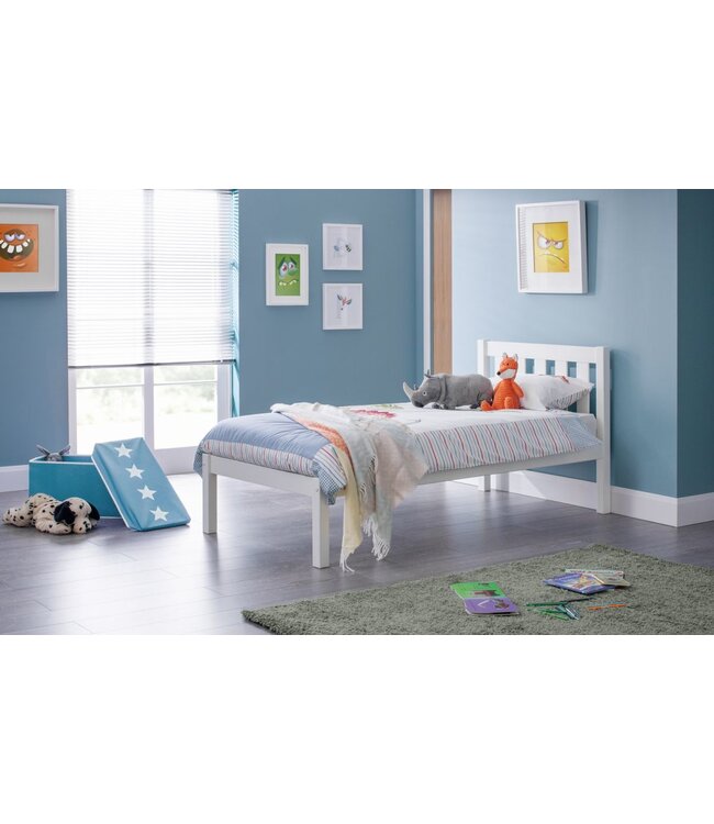 Julian Bowen Luna Single Bed - Surf White