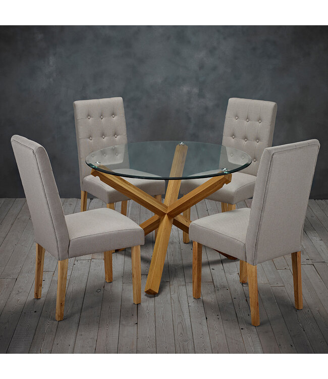 LPD Furniture Oporto Round Dining Table