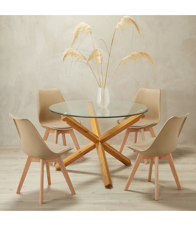 LPD Furniture Oporto Round Dining Table