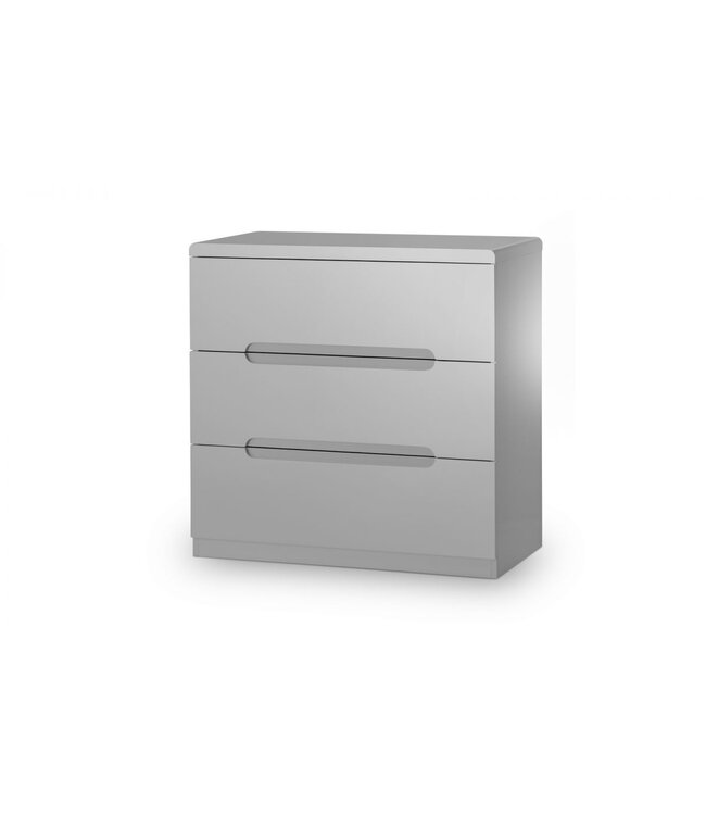 Julian Bowen Manhattan Grey 3 Drawer Chest