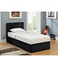 Birlea Berlin Single Ottoman Bed Black Crushed Velvet