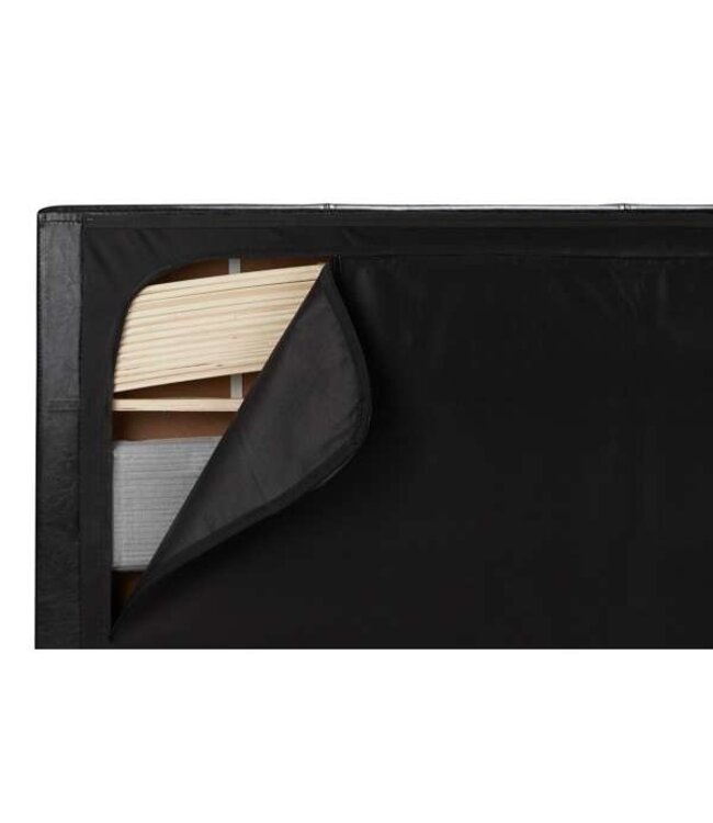 Birlea Berlin Single Ottoman Bed Black Crushed Velvet