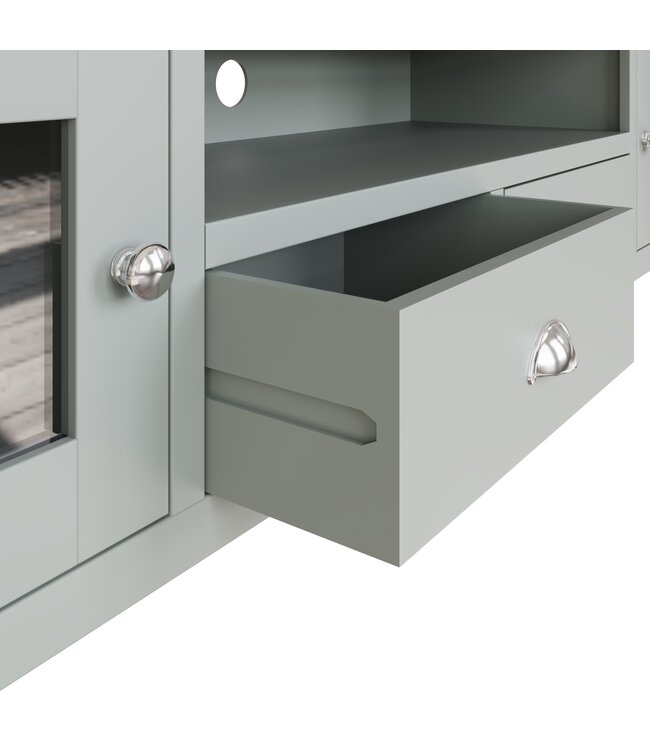 Kettle Home TT Grey Painted Extra Large TV Unit