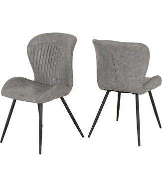 Seconique Quebec Dining Chair Grey - Set of 4