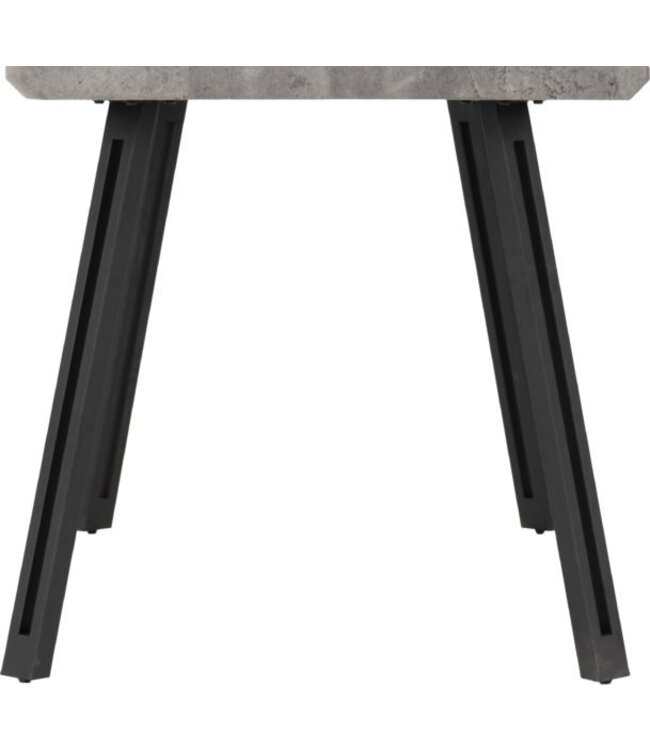 Seconique Quebec Wave Dining Table Concrete Effect