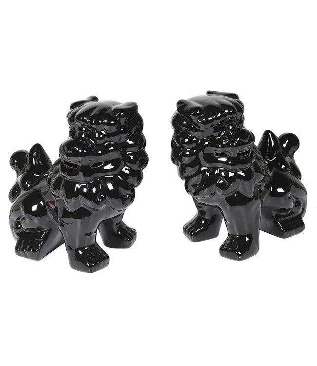 Pair of Glazed Foo Dogs