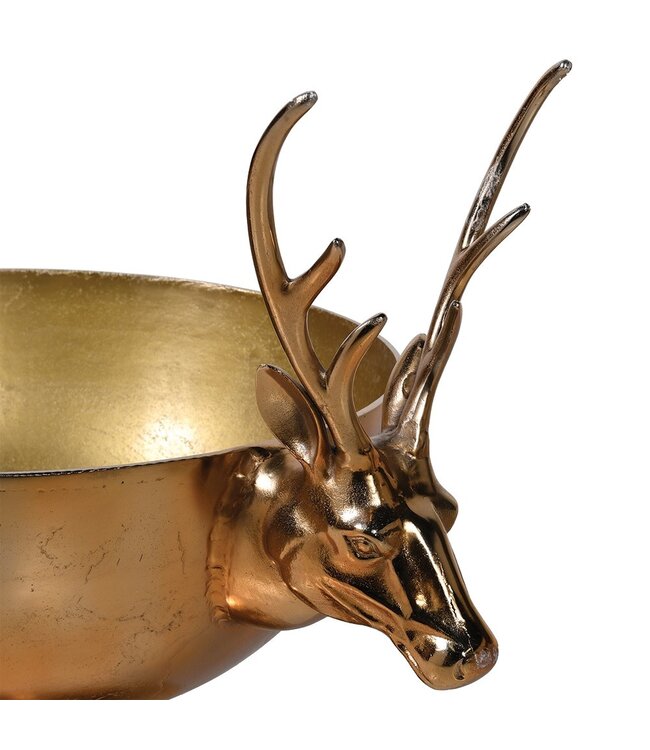 Large Gold Stag Handles Wine Cooler
