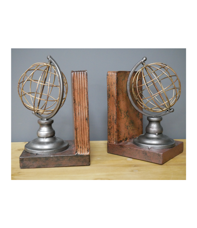 Antique Style Globe Bookends