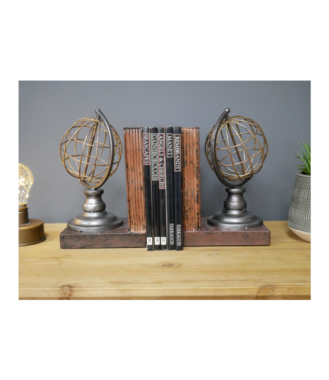 Antique Style Globe Bookends