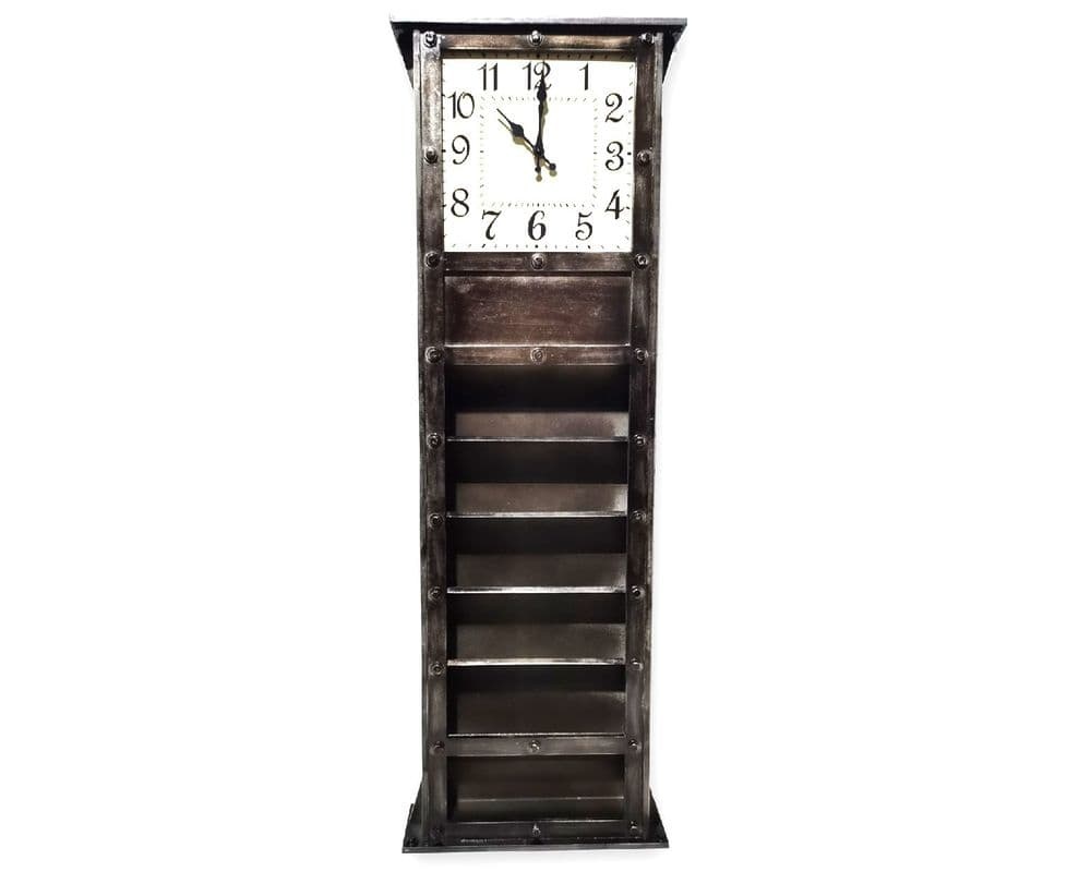 120cm Standing Clock & Industrial Letter Rack - Freitaslaf Net LTD