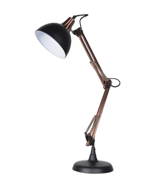 Black & Copper Angle Desk Lamp