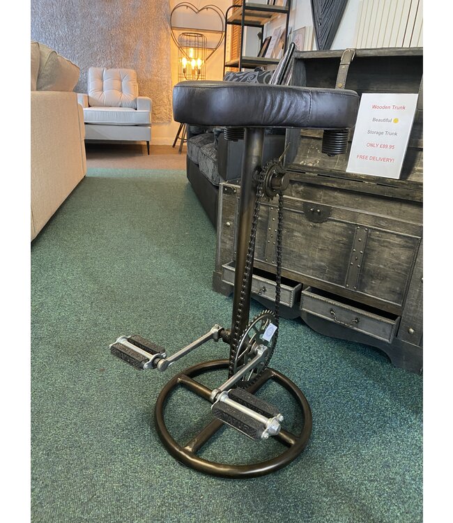 Bar Stool Bicycle Seat Pedals Foot Rest