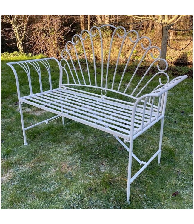 Cream Garden Bench