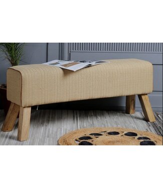 Long Raffia Pommel Horse Bench