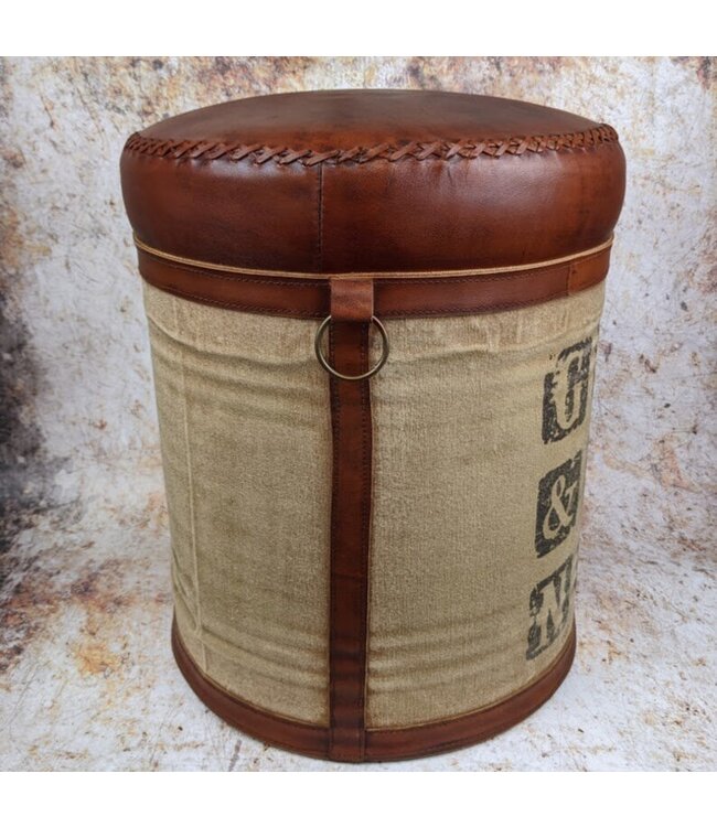 Leather & Canvas Gin & Tonic Stool