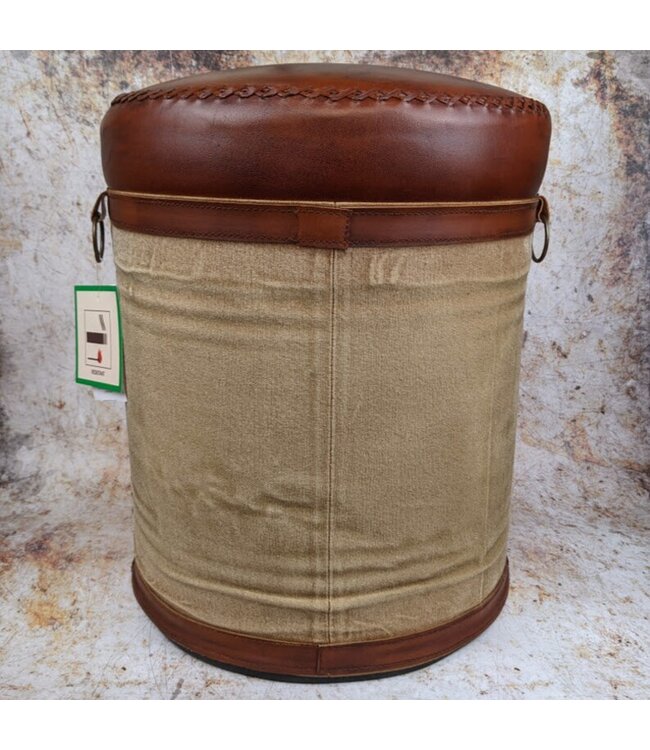 Leather & Canvas Gin & Tonic Stool