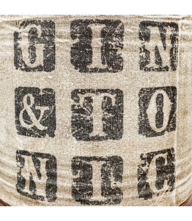 Leather & Canvas Gin & Tonic Stool