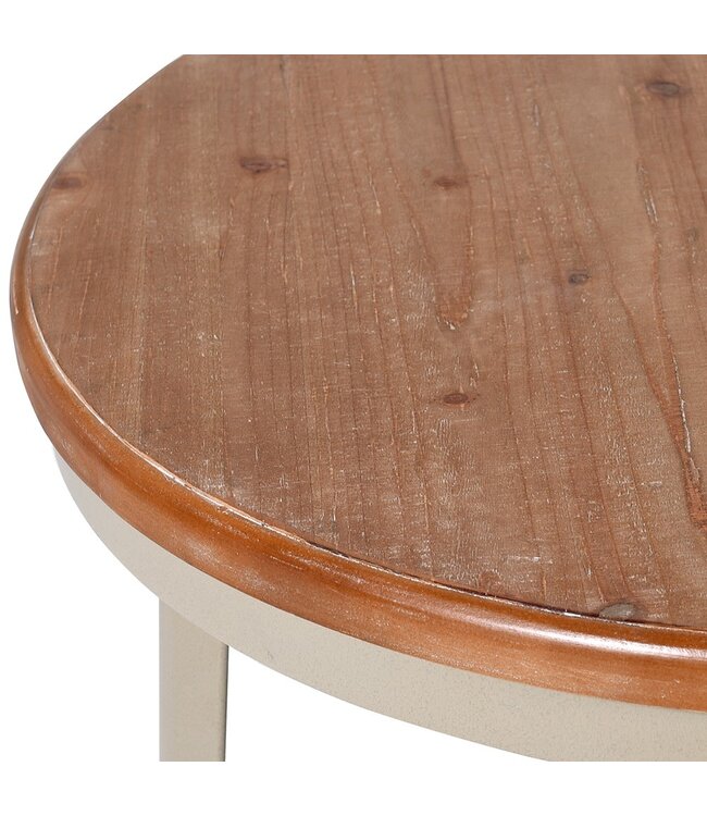 Olive Base With Wood Top Dining Table