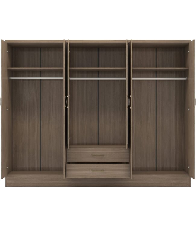 Seconique Nevada 6 Door Wardrobe