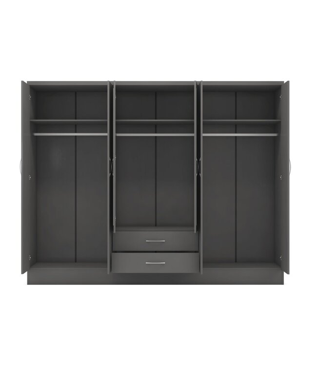 Seconique Nevada 6 Door Wardrobe