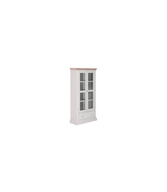 Besp-Oak Furniture Rosa Painted Glazed Display Cabinet