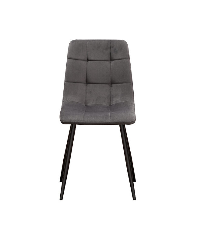 Minster Stylish Living Grey Fabric Dining Chair