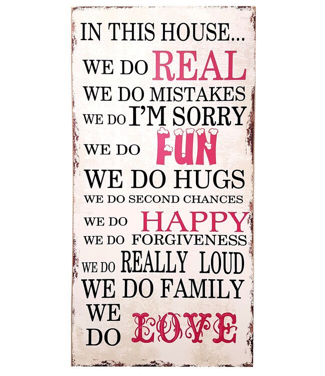 Quay Traders In This House Message Plaque