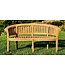 Minster Stylish Living Teak 3 Seat Peanut Garden Bench - 160 CM