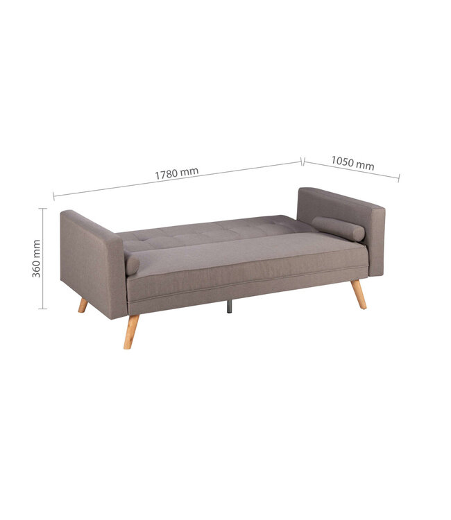 Birlea Ethan Large Sofa Bed Grey