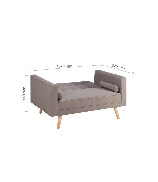 Birlea Ethan Medium Sofa Bed Grey