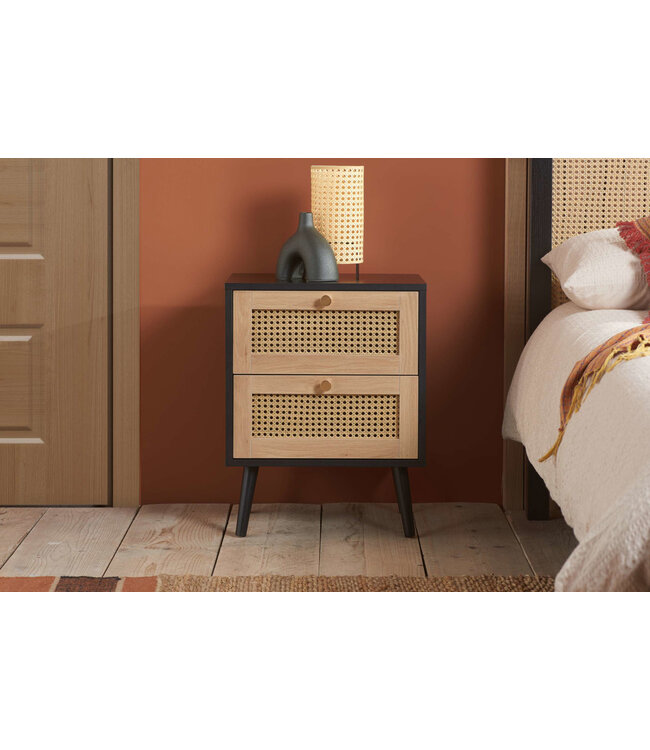 Birlea Croxley Rattan Bedside