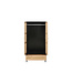 Birlea Croxley Rattan & Black 2 Door Wardrobe