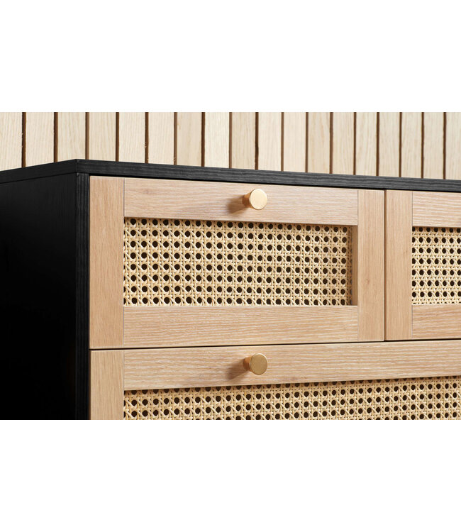 Birlea Croxley Rattan 5 Drawer Chest
