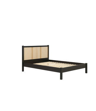 Birlea Croxley Rattan & Black Double Bed