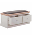 Besp-Oak Furniture Rosa Light Grey 2 Drawer Blanket Box