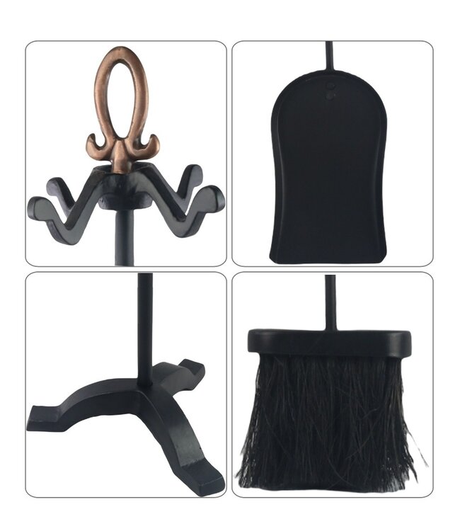 Tudor Companion Set Copper & Black Antique Finish