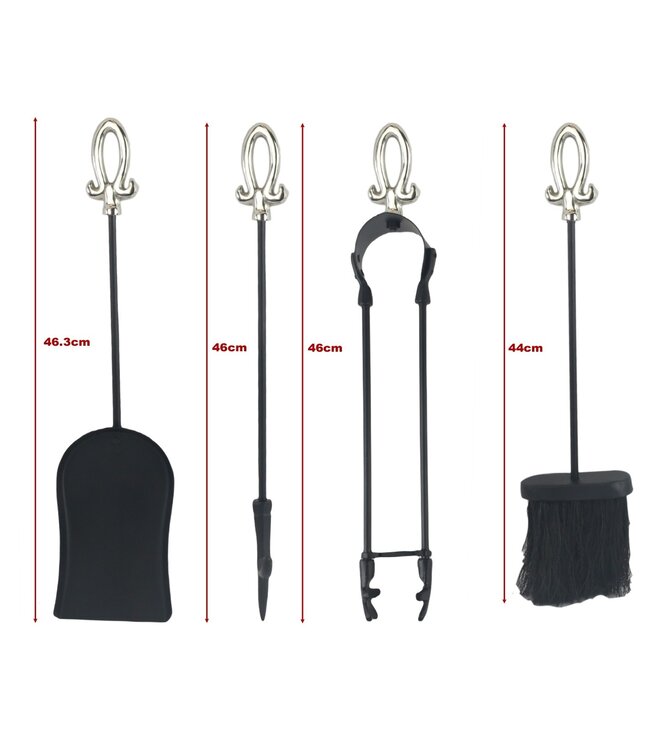 Tudor Companion Set Nickel & Black Finish