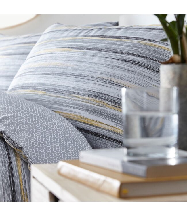 Silentnight Washed Stripe Duvet Cover Set - Single