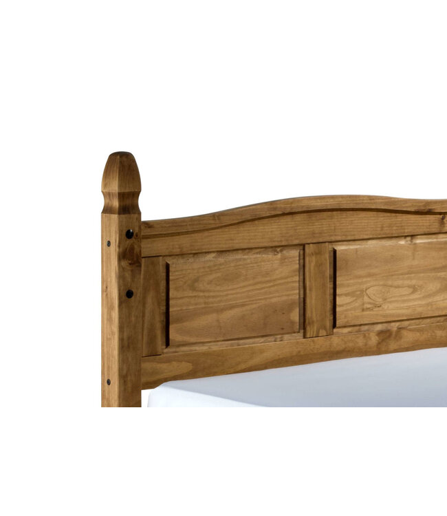 Corona Low Foot End Bed Frame – Solid Pine, Natural Wax Finish (Single & Double)
