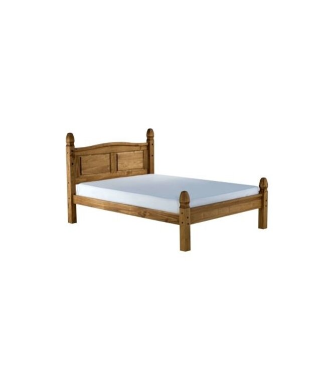 Corona Low Foot End Bed Frame – Solid Pine, Natural Wax Finish (Single & Double)