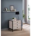 Timber Art Design Zahra Ash Oak 3 Drawers Bedside