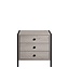 Timber Art Design Zahra Ash Oak 3 Drawers Bedside