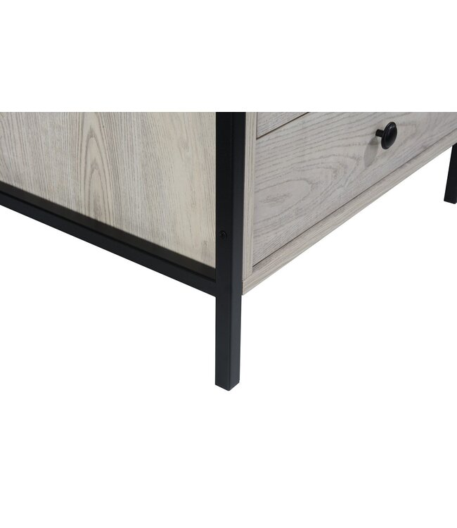 Timber Art Design Zahra Ash Oak 3 Drawers Bedside