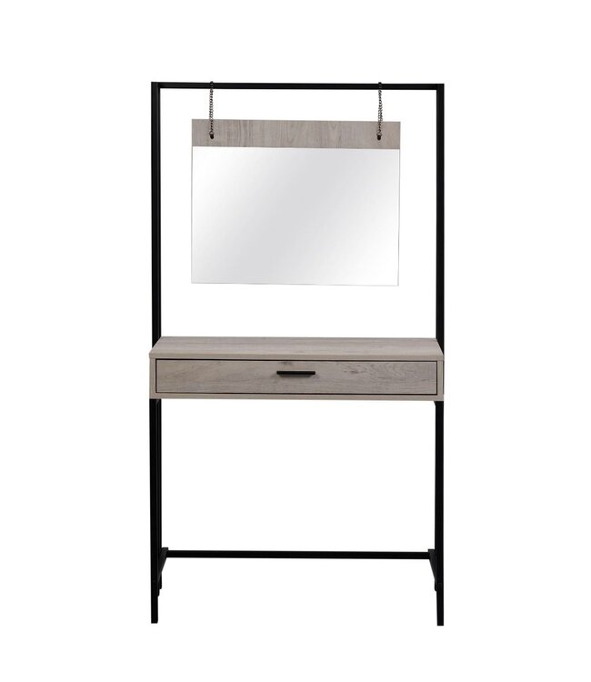 Timber Art Design Zahra Ash Oak Dressing Table With Mirror