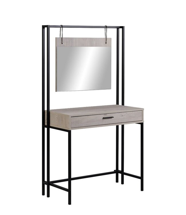 Timber Art Design Zahra Ash Oak Dressing Table With Mirror